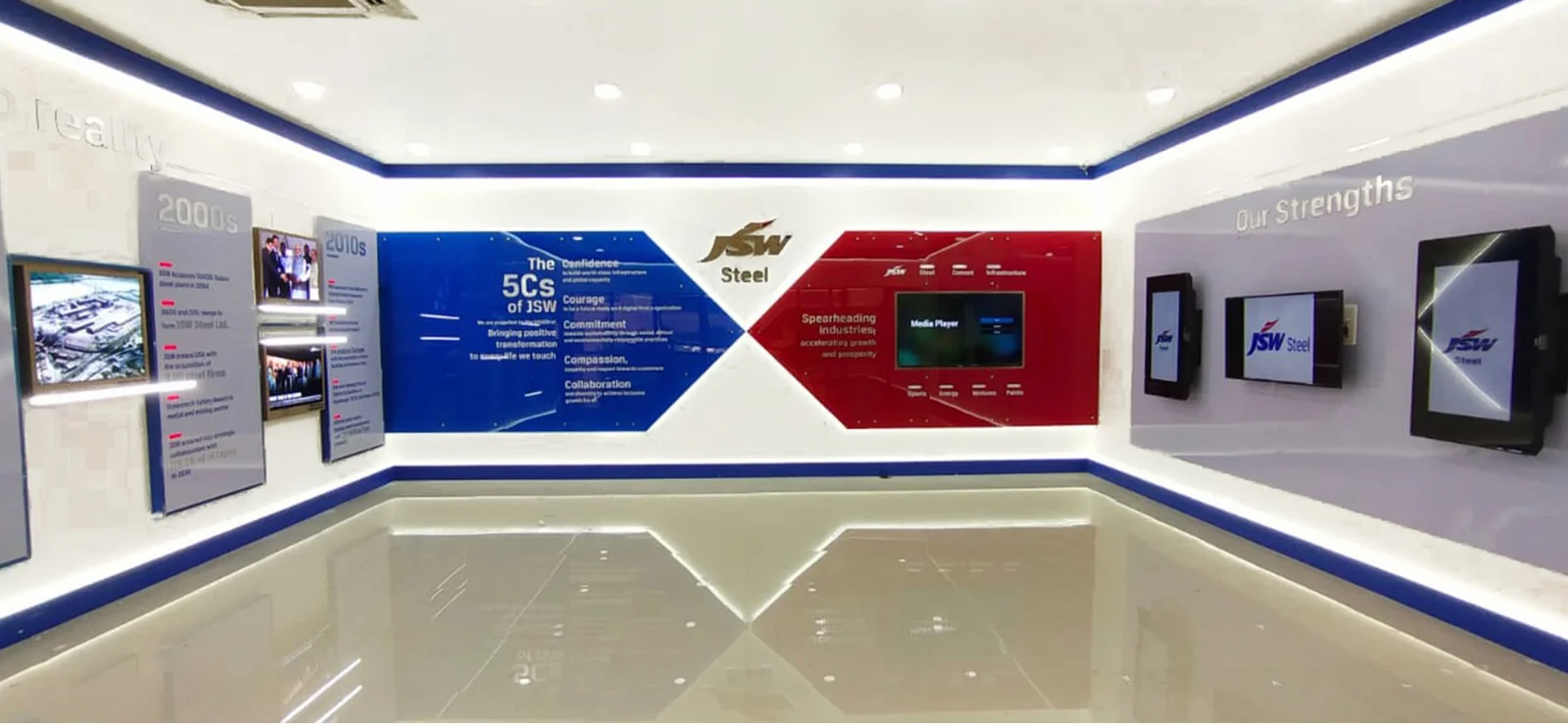 JSW Experience Centre interior view