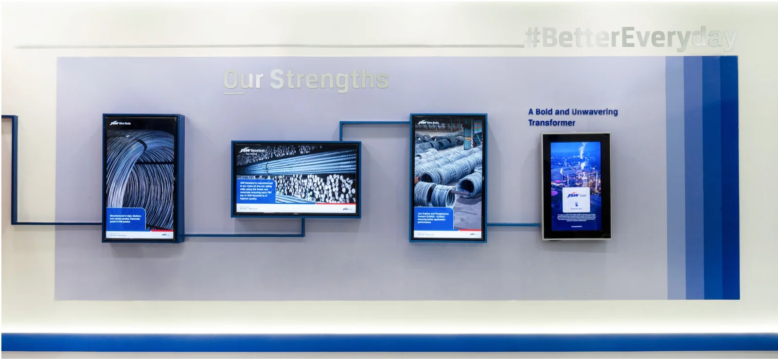 JSW Experience Centre interior view